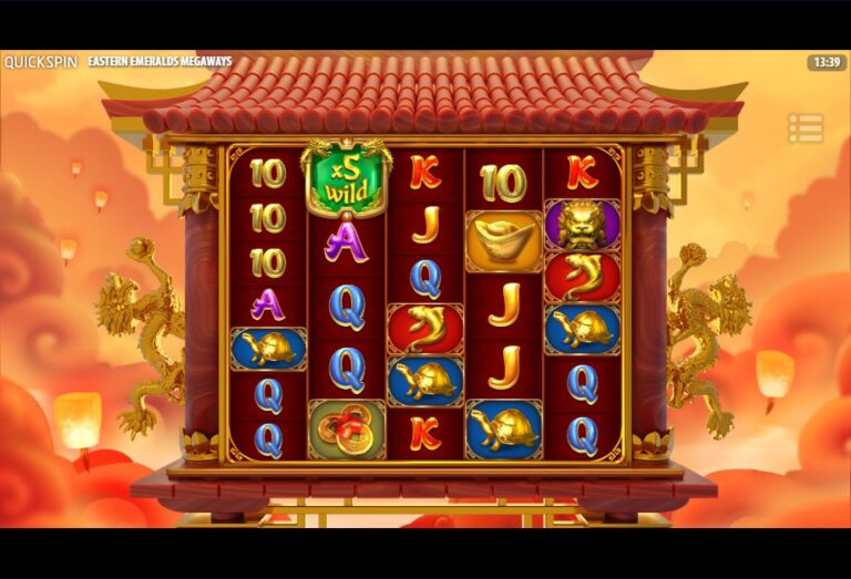 Screenshot 2 van Eastern Emeralds Megaways